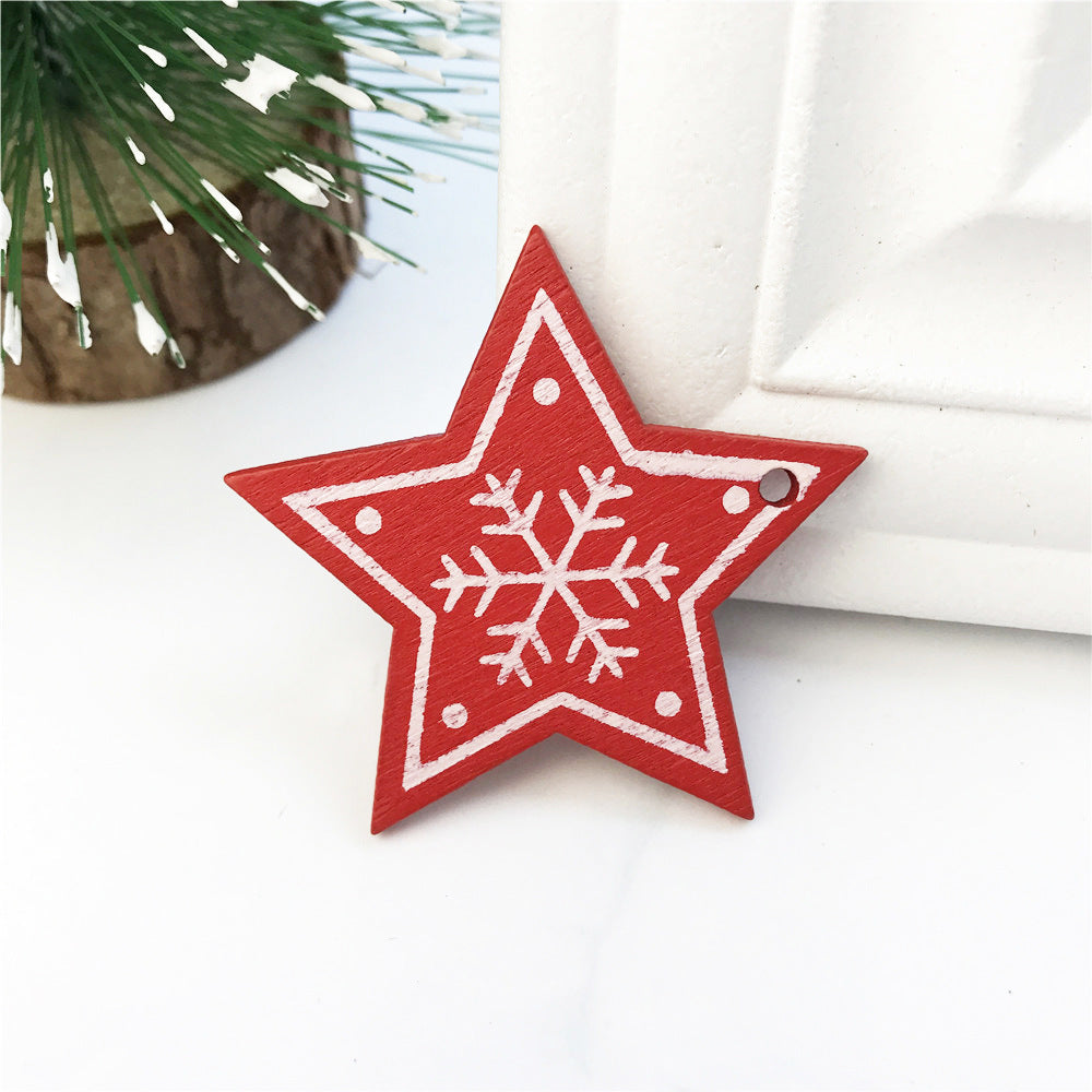 DIY Ornaments Wooden Christmas Gift Pendants