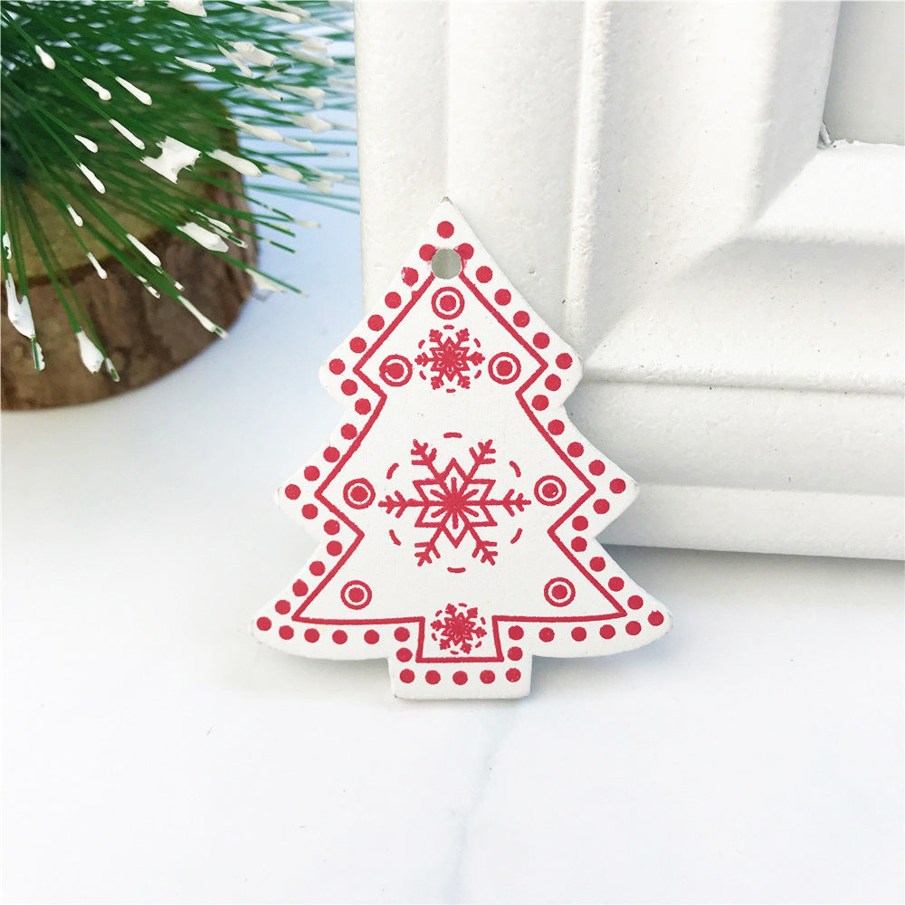 DIY Ornaments Wooden Christmas Gift Pendants