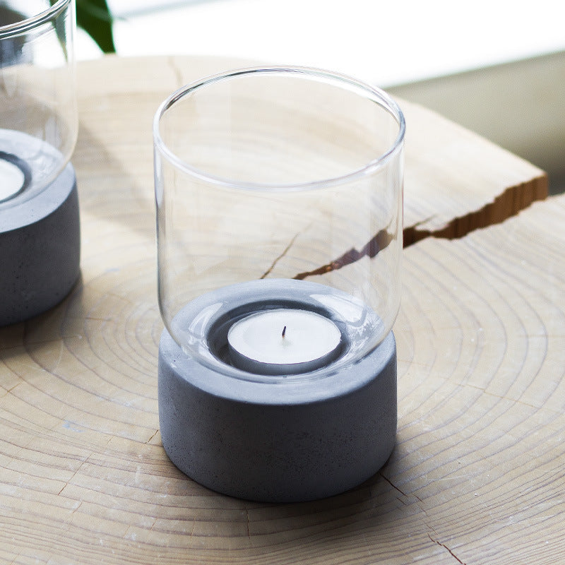 Retro Glass Aromatherapy Candlestick Desktop Ornament